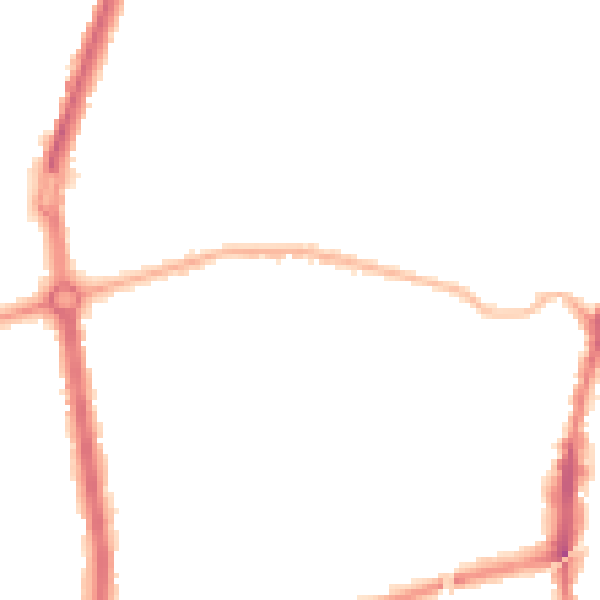 Night-time road noise heatmap for L9 8AY