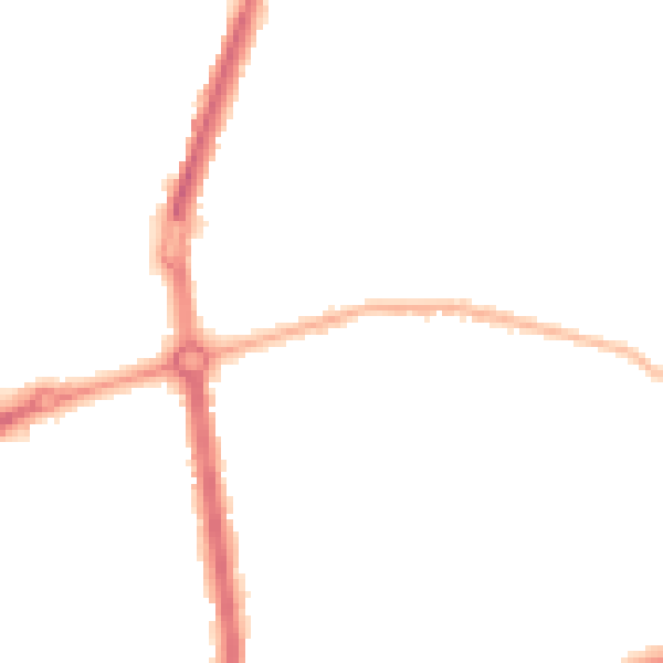 Night-time road noise heatmap for L9 8BA
