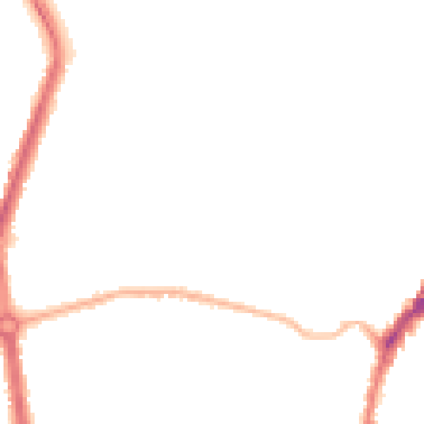 Night-time road noise heatmap for L9 8BL