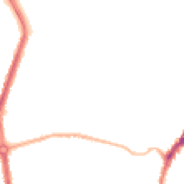 Night-time road noise heatmap for L9 8BN