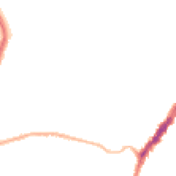 Night-time road noise heatmap for L9 8EX