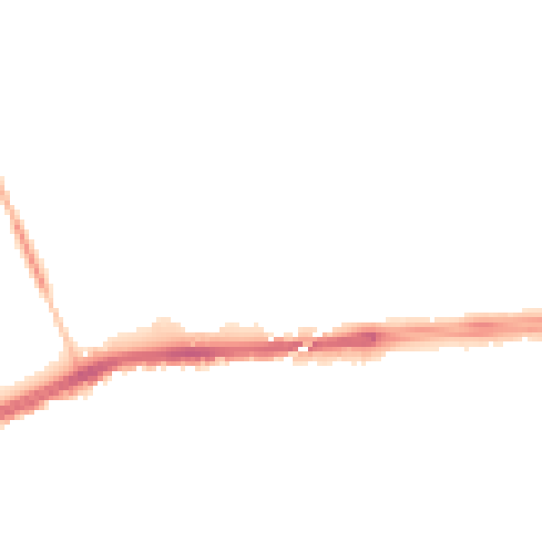 Night-time road noise heatmap for L9 9DL
