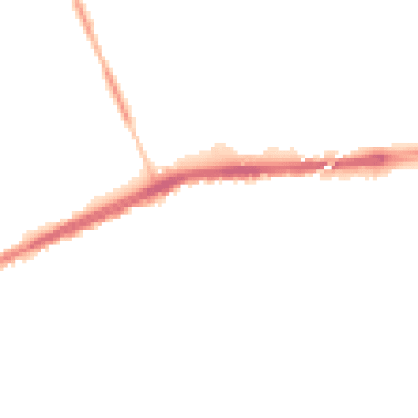 Night-time road noise heatmap for L9 9DR