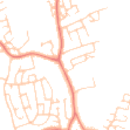 Daytime road noise heatmap for LA13 0AA