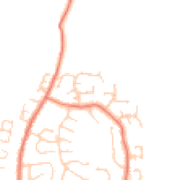 Daytime road noise heatmap for LA13 0RJ