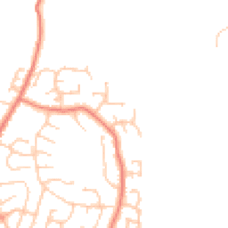 Daytime road noise heatmap for LA13 0RQ