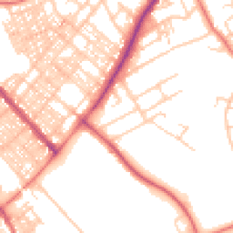 Daytime road noise heatmap for LA13 9AT
