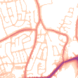 Daytime road noise heatmap for LA13 9BF
