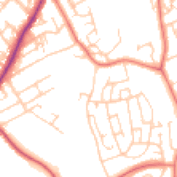 Daytime road noise heatmap for LA13 9DX