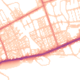 Daytime road noise heatmap for LA13 9TD