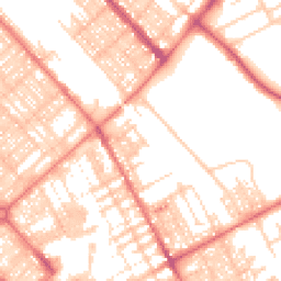 Daytime road noise heatmap for LA14 1AP