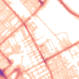 Daytime road noise heatmap for LA14 1AR