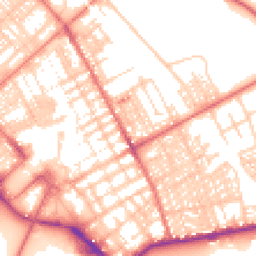 Daytime road noise heatmap for LA14 1AU