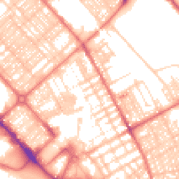 Daytime road noise heatmap for LA14 1DE