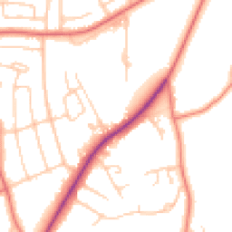 Daytime road noise heatmap for LA14 1EP