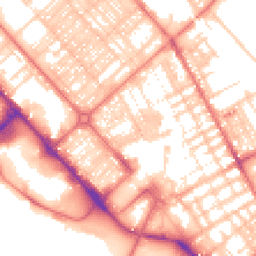 Daytime road noise heatmap for LA14 1SQ