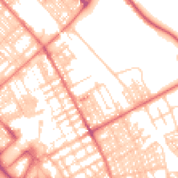 Daytime road noise heatmap for LA14 1SY