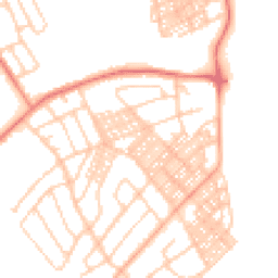 Daytime road noise heatmap for LA14 3AS
