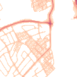 Daytime road noise heatmap for LA14 3BE
