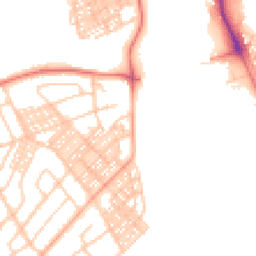 Daytime road noise heatmap for LA14 3BN