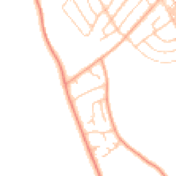 Daytime road noise heatmap for LA14 3YA