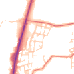 Daytime road noise heatmap for LA14 4EB