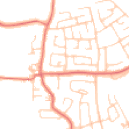 Daytime road noise heatmap for LA14 4NB