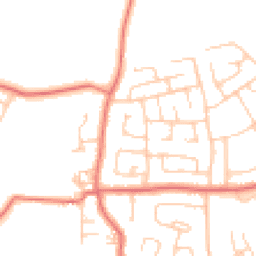 Daytime road noise heatmap for LA14 4NF