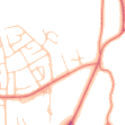 Daytime road noise heatmap for LA14 4PZ