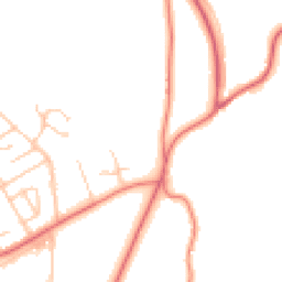 Daytime road noise heatmap for LA14 4RW