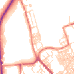 Daytime road noise heatmap for LA14 5EB