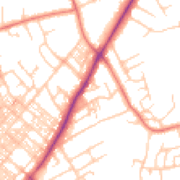 Daytime road noise heatmap for LA14 5TZ
