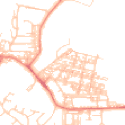 Daytime road noise heatmap for LA18 4AH