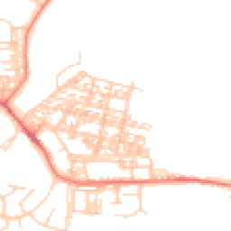 Daytime road noise heatmap for LA18 4AL