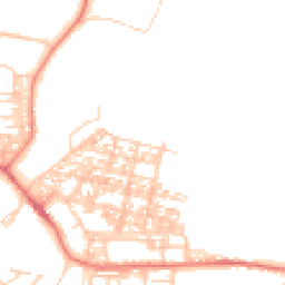 Daytime road noise heatmap for LA18 4AY