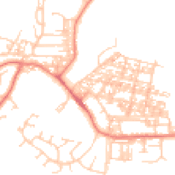 Daytime road noise heatmap for LA18 4BU