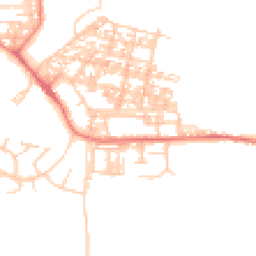 Daytime road noise heatmap for LA18 4EH