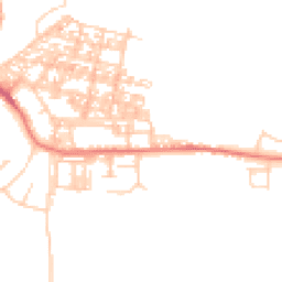 Daytime road noise heatmap for LA18 4JQ