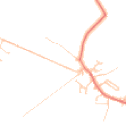 Daytime road noise heatmap for LA18 4LX