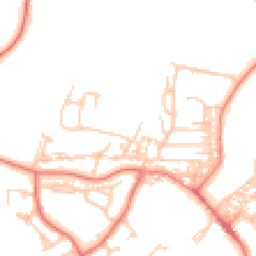 Daytime road noise heatmap for LA18 5DE