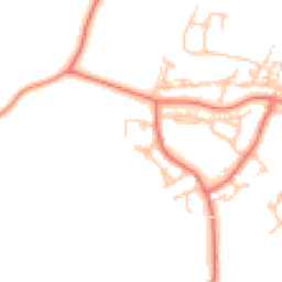 Daytime road noise heatmap for LA18 5DL