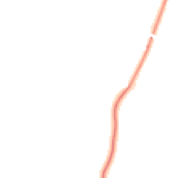 Night-time road noise heatmap for LA2 0AB