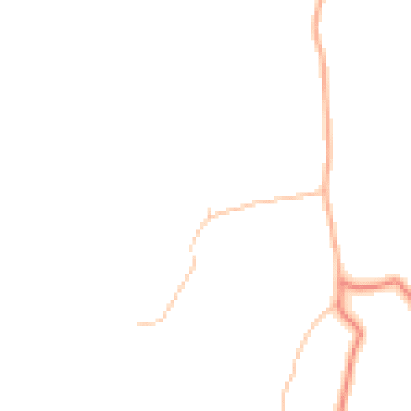 Daytime road noise heatmap for LA2 0AE