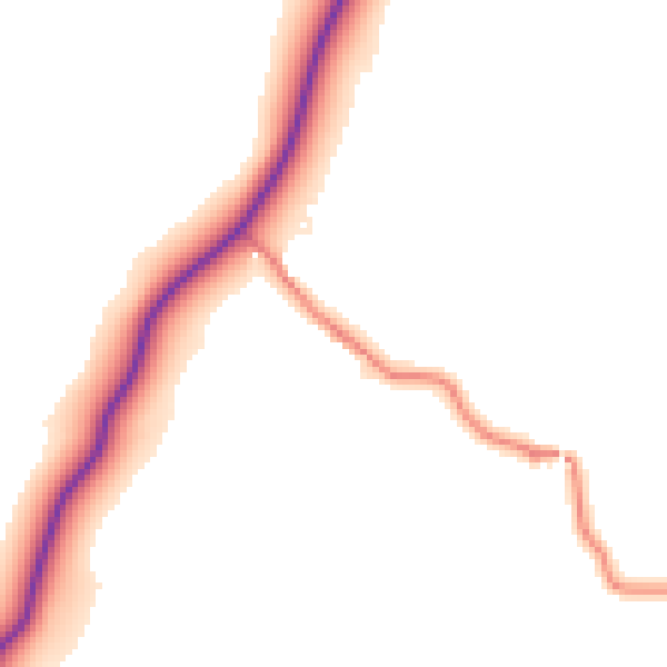 Daytime road noise heatmap for LA2 0AH