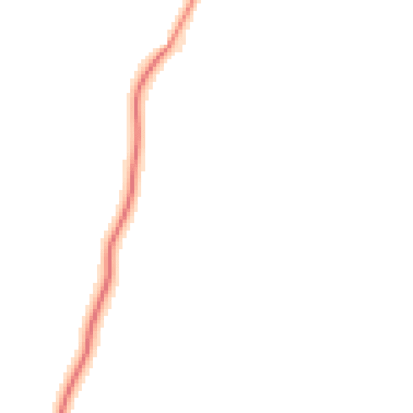 Night-time road noise heatmap for LA2 0AQ