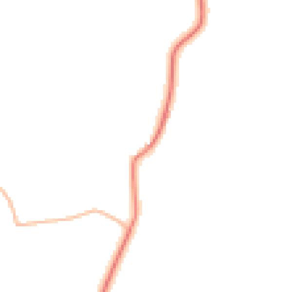 Night-time road noise heatmap for LA2 0AT