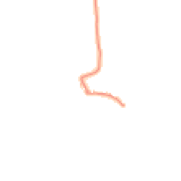 Daytime road noise heatmap for LA2 0AZ