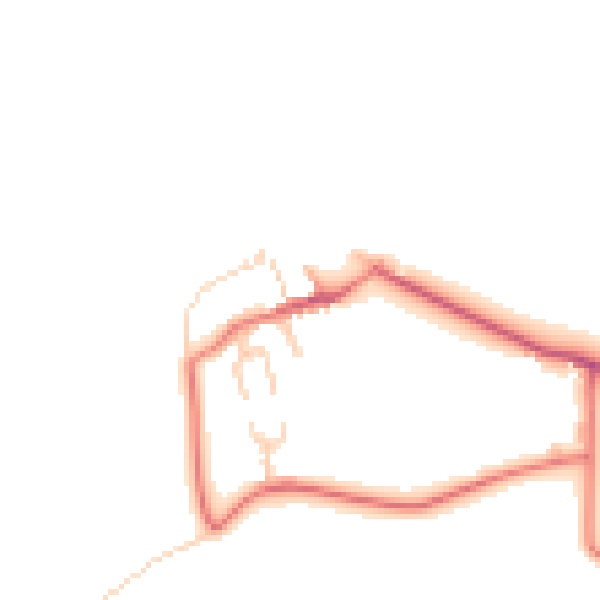 Daytime road noise heatmap for LA2 0BY