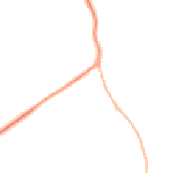 Night-time road noise heatmap for LA2 0DD