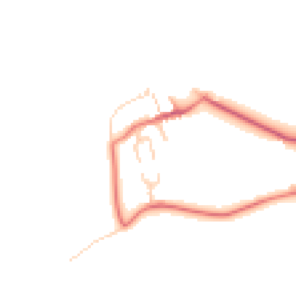 Daytime road noise heatmap for LA2 0DL